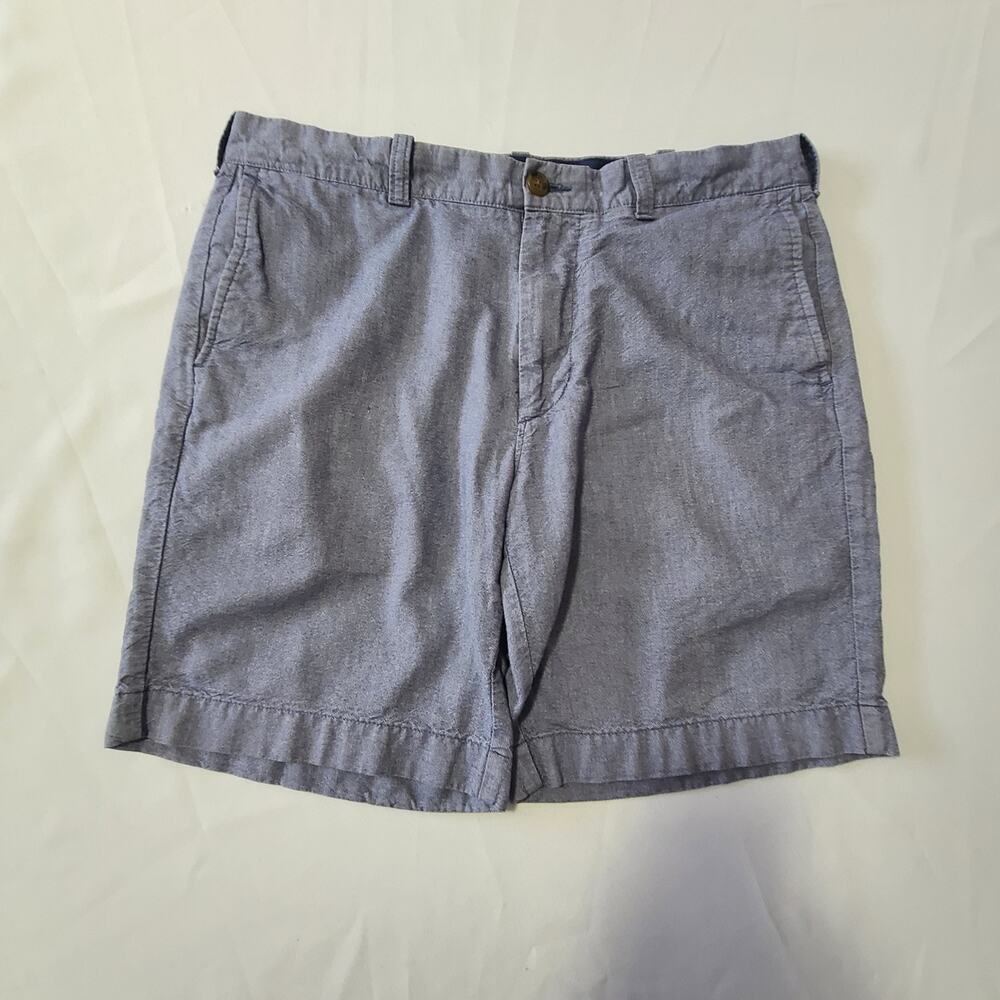 Mens J Crew Gramercy Chino Shorts 34W Blue Preppy Casual Mid-Rise